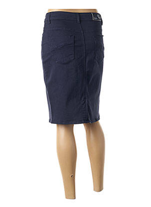 Jupe mi-longue stretch bleu GRIFFON femme