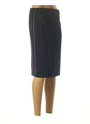 Jupe mi-longue coupe droite bleu DIANE LAURY femme
