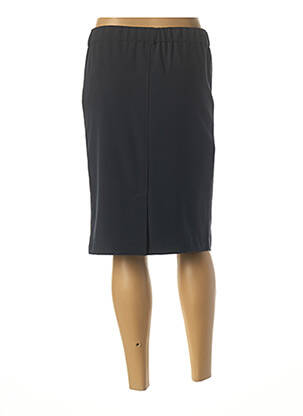 Jupe mi-longue coupe droite bleu DIANE LAURY femme