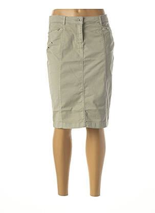Jupe mi-longue stretch vert DIANE LAURY femme