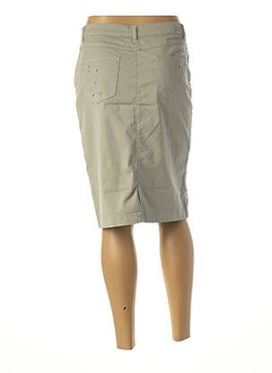 Jupe mi-longue stretch vert DIANE LAURY femme