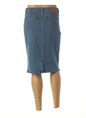 Jupe mi-longue stretch bleu DIANE LAURY femme