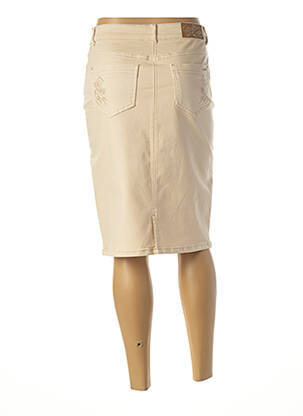 Jupe mi-longue stretch beige DIANE LAURY femme