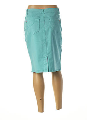 Jupe mi-longue stretch bleu DIANE LAURY femme