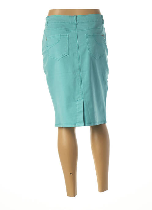 Jupe mi-longue bleu DIANE LAURY pour femme