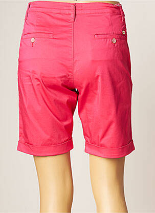 Bermuda coupe droite taille normale rose LCDN femme