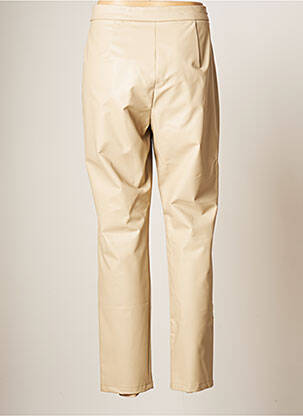 Pantalon slim taille élastique taille normale beige ELENA MIRO femme