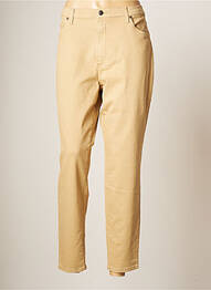 Pantalon slim broderie rivets taille normale marron LCDN femme