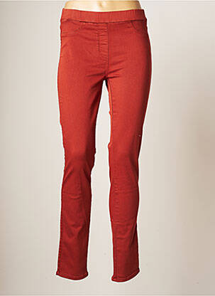 Pantalon slim taille élastique taille normale marron CONCEPT K femme
