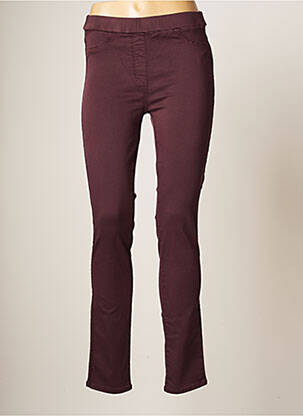 Pantalon slim taille élastique taille normale violet CONCEPT K femme
