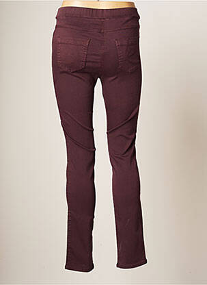 Pantalon slim taille élastique taille normale violet CONCEPT K femme