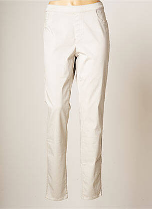 Pantalon slim taille élastique taille normale gris LCDN femme