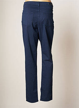 Pantalon slim tissage popeline taille normale bleu LCDN femme