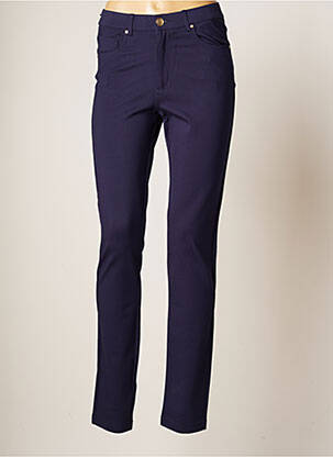 Pantalon slim stretch taille normale bleu LCDN femme