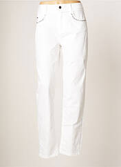 Jeans coupe droite blanc FRED SABATIER pour femme seconde vue