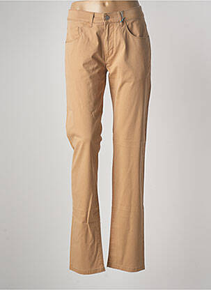 Jeans coupe droite stretch taille normale marron PIONEER femme