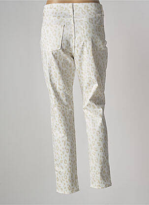 Pantalon slim tissage popeline taille normale beige LCDN femme