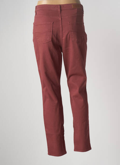 Jeans coupe slim marron LCDN pour femme