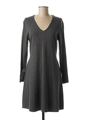 Robe courte manches longues manches longues gris MARBLE femme