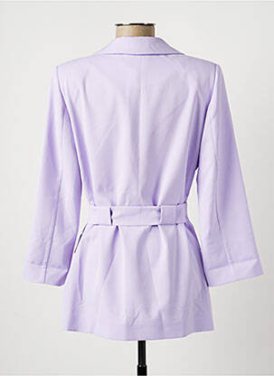 Veste chic fermeture boutonnée sur le devant violet ESTEL COLLECTION femme