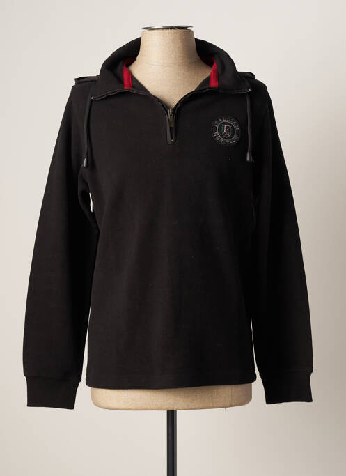 Sweat-shirt à capuche manches longues manches longues noir LA SQUADRA homme