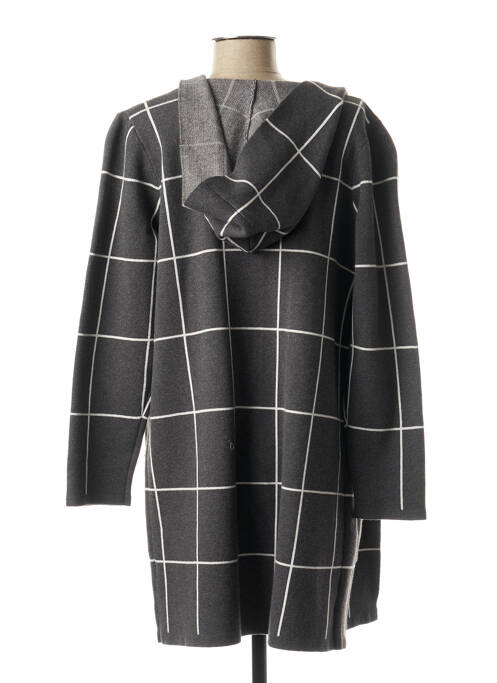 Gilet manches longues gris MARBLE pour femme