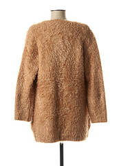 Gilet manches longues marron MARBLE pour femme seconde vue