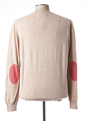 Pull finition bords-côtes manches longues beige GRAN SASSO homme