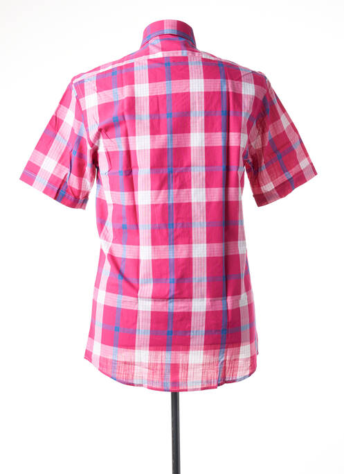 Chemise manches courtes coupe cintrée rose JEZEQUEL homme