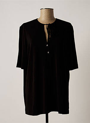Top stretch manches courtes noir ELENA MIRO femme