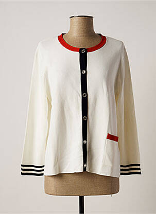 Gilet manches longues stretch blanc ELENA MIRO femme