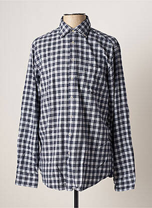 Chemise manches longues manches longues bleu SEIDEN STICKER homme