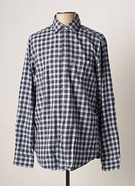 Chemise manches longues poches poitrine bleu SEIDEN STICKER homme