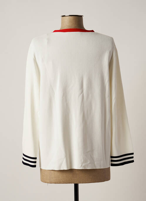 Gilet manches longues blanc ELENA MIRO pour femme