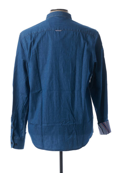 Chemise manches longues bleu LA SQUADRA pour homme