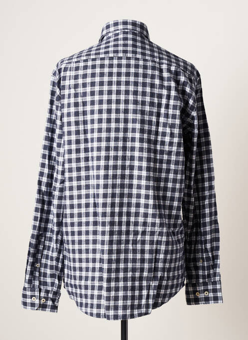 Chemise manches longues bleu SEIDEN STICKER pour homme