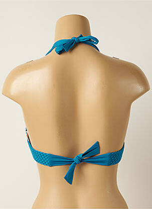 Haut de maillot de bain stretch haut triangles bleu IODUS femme