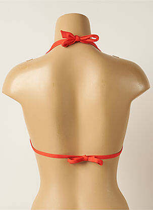 Haut de maillot de bain stretch haut triangles orange IODUS femme