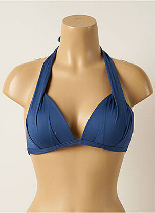 Haut de maillot de bain stretch haut triangles bleu IODUS femme