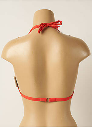 Haut de maillot de bain stretch haut triangles orange IODUS femme
