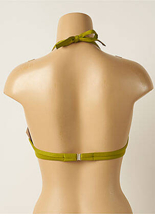 Haut de maillot de bain stretch haut soutien-gorge push-up vert IODUS femme