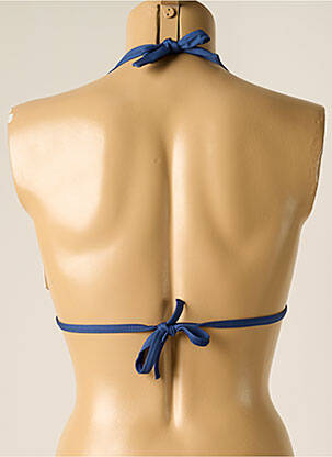 Haut de maillot de bain stretch haut soutien-gorge push-up bleu IODUS femme