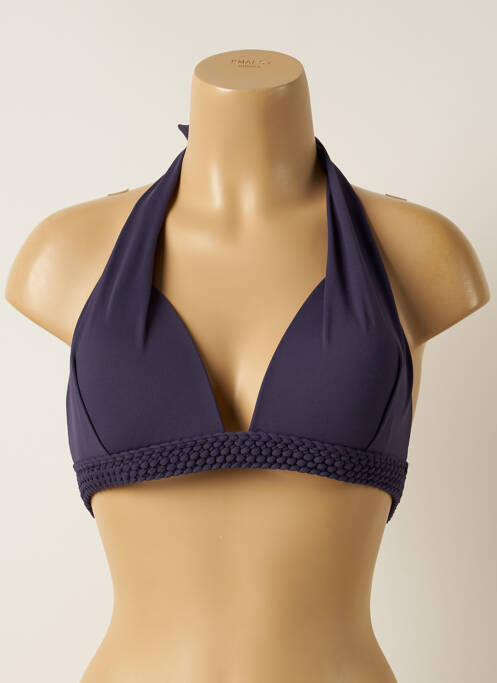 Haut de maillot de bain stretch haut soutien-gorge push-up violet IODUS femme