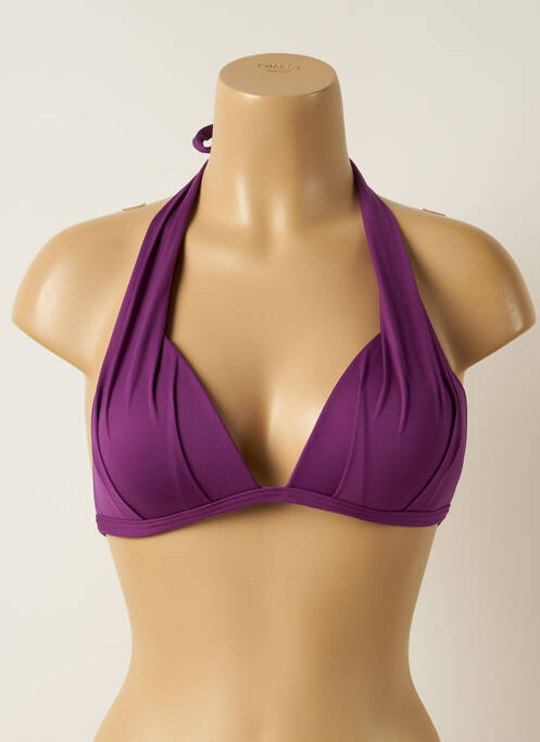 Haut de maillot de bain violet IODUS pour femme