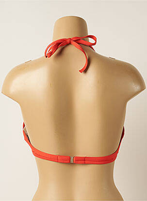 Haut de maillot de bain stretch haut soutien-gorge push-up orange IODUS femme