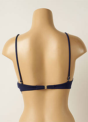 Haut de maillot de bain stretch haut soutien-gorge push-up bleu IODUS femme