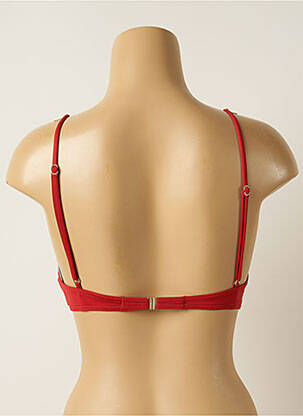 Haut de maillot de bain stretch haut soutien-gorge push-up rouge IODUS femme