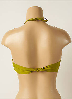 Haut de maillot de bain stretch haut soutien-gorge avec mousse de rembourrage amovible vert IODUS femme