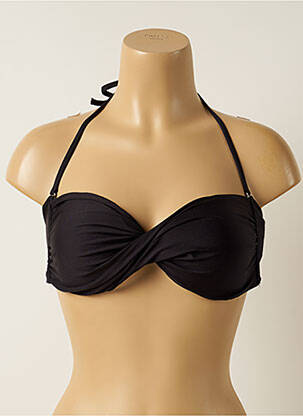 Haut de maillot de bain stretch haut triangles noir IODUS femme