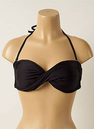 Haut de maillot de bain stretch haut triangles noir IODUS femme